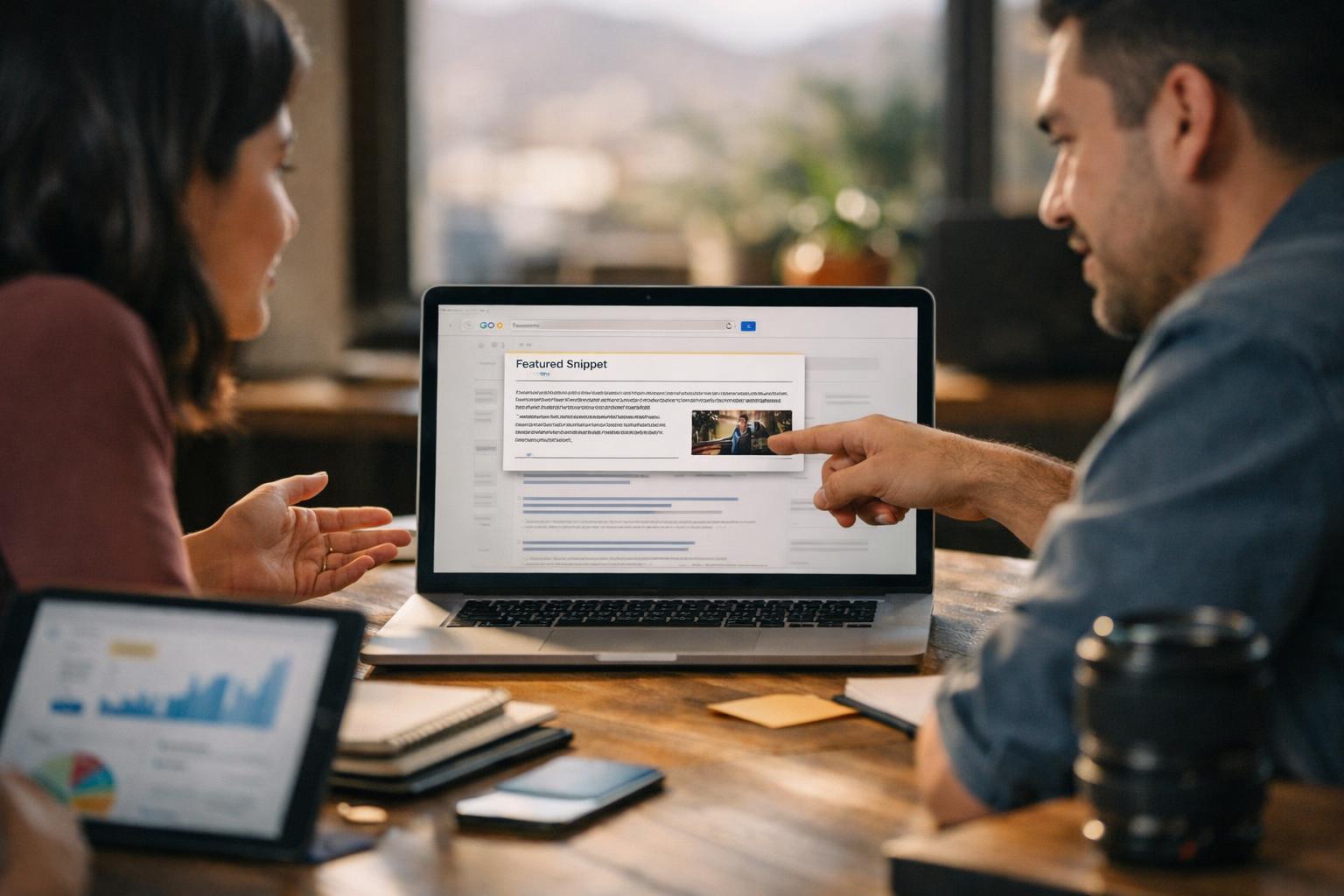 How Featured Snippet applies to SEO Agency services in El Paso, United States—practical illustration