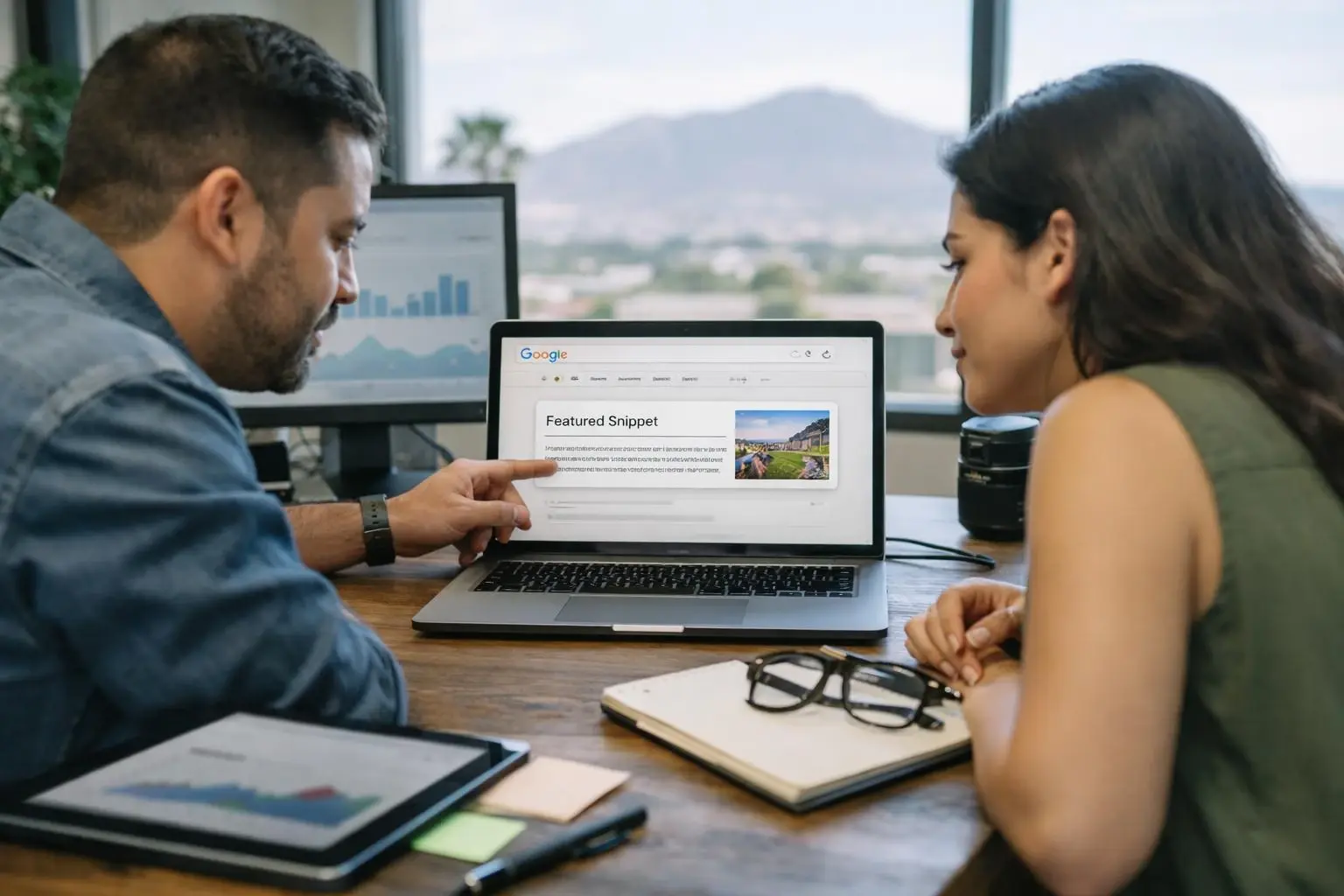 How Featured Snippet applies to SEO Agency services in El Paso, United States—practical illustration