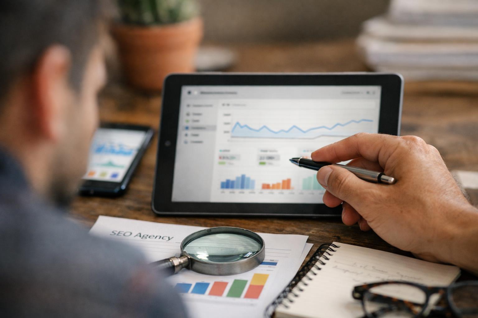 Google Search Console in SEO Agency: Google Search Console is a free tool provided by Google that helps—visual guide