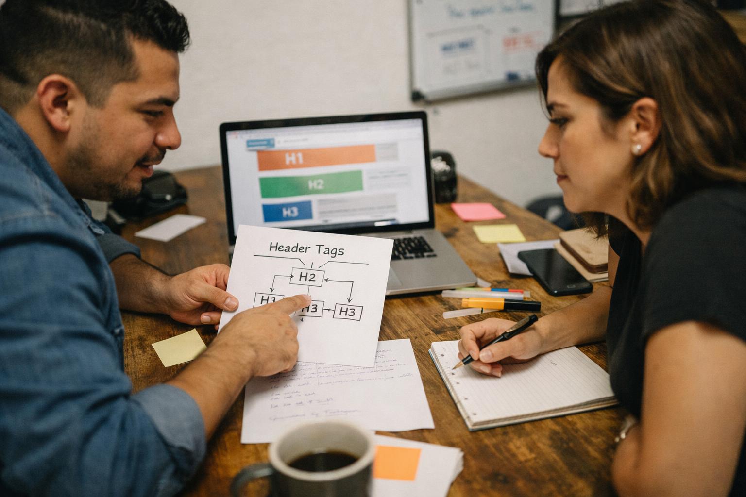 How Header Tags applies to SEO Agency services in El Paso, United States—practical illustration