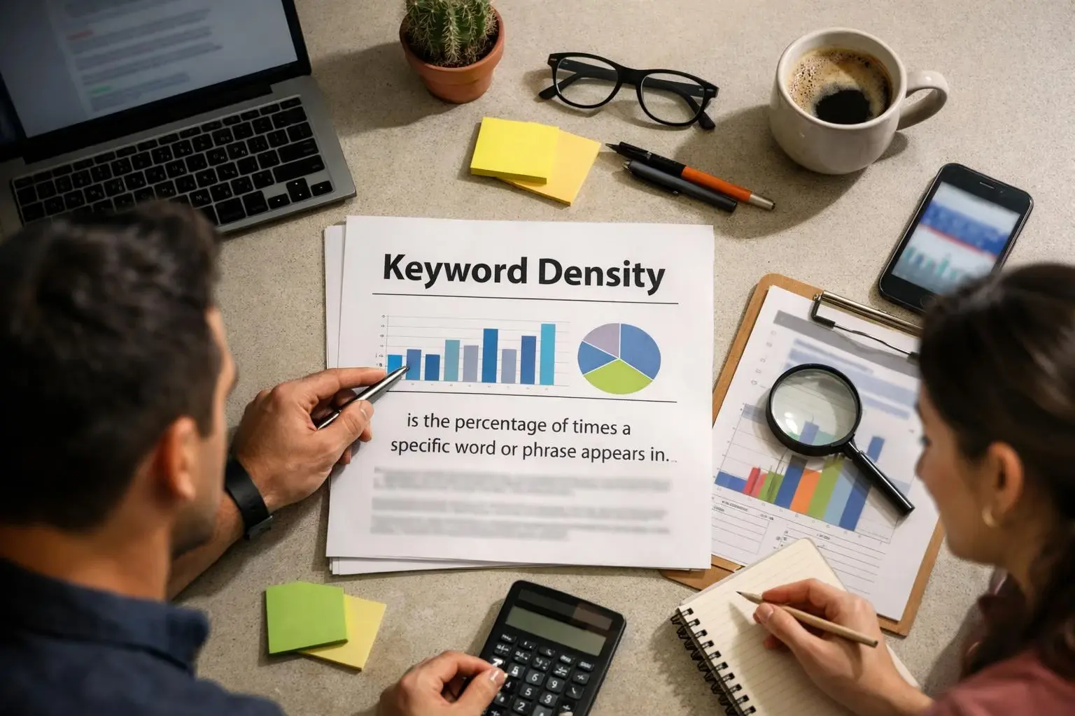 Keyword Density in SEO Agency: Keyword Density is the percentage of times a specific word or phrase—visual guide